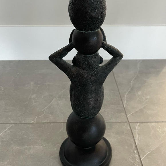 Three monkey candle holder - Picture 9 of 12